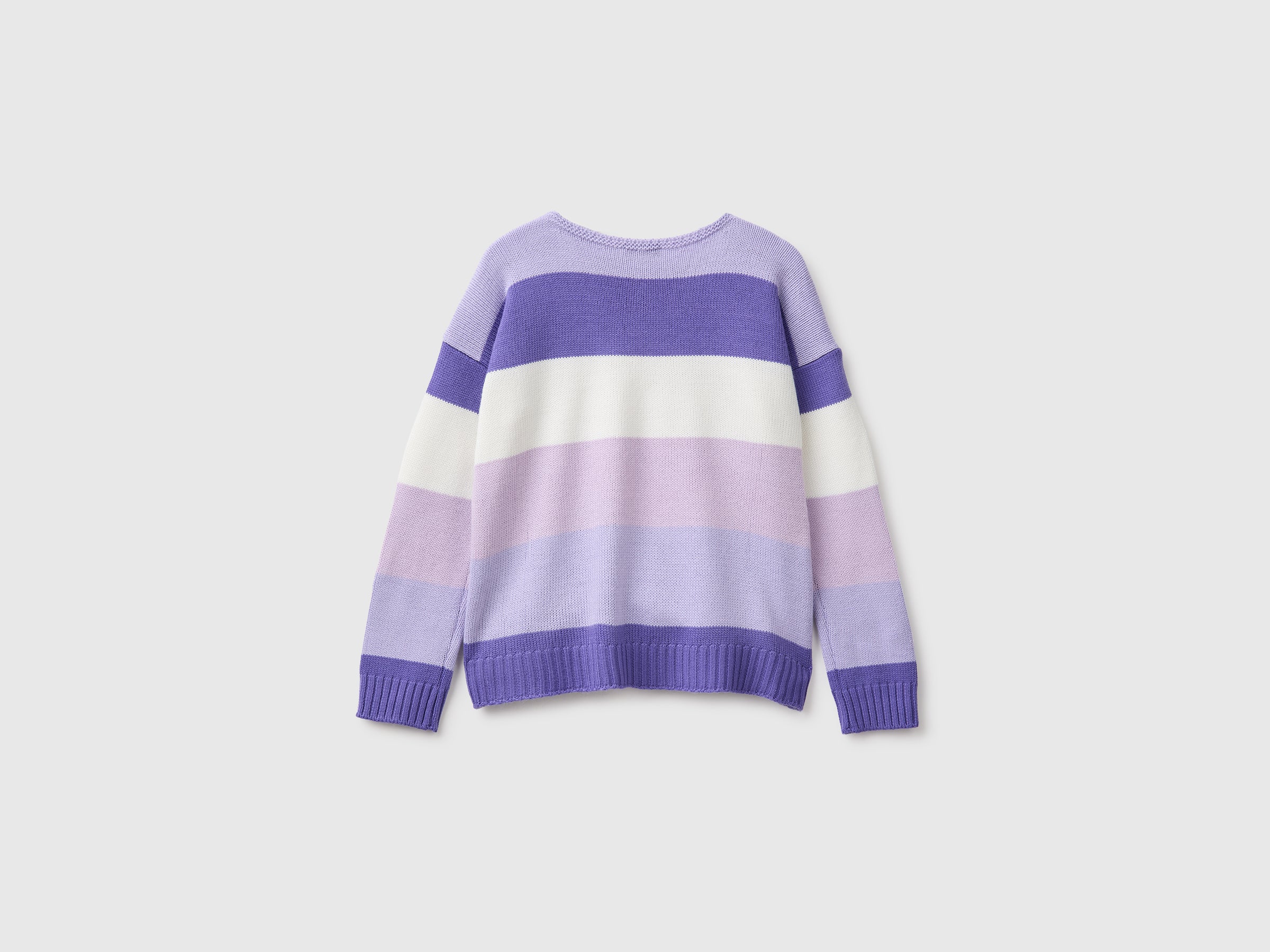United Colors of Benetton Maglione Rigato Boxy Multicolore