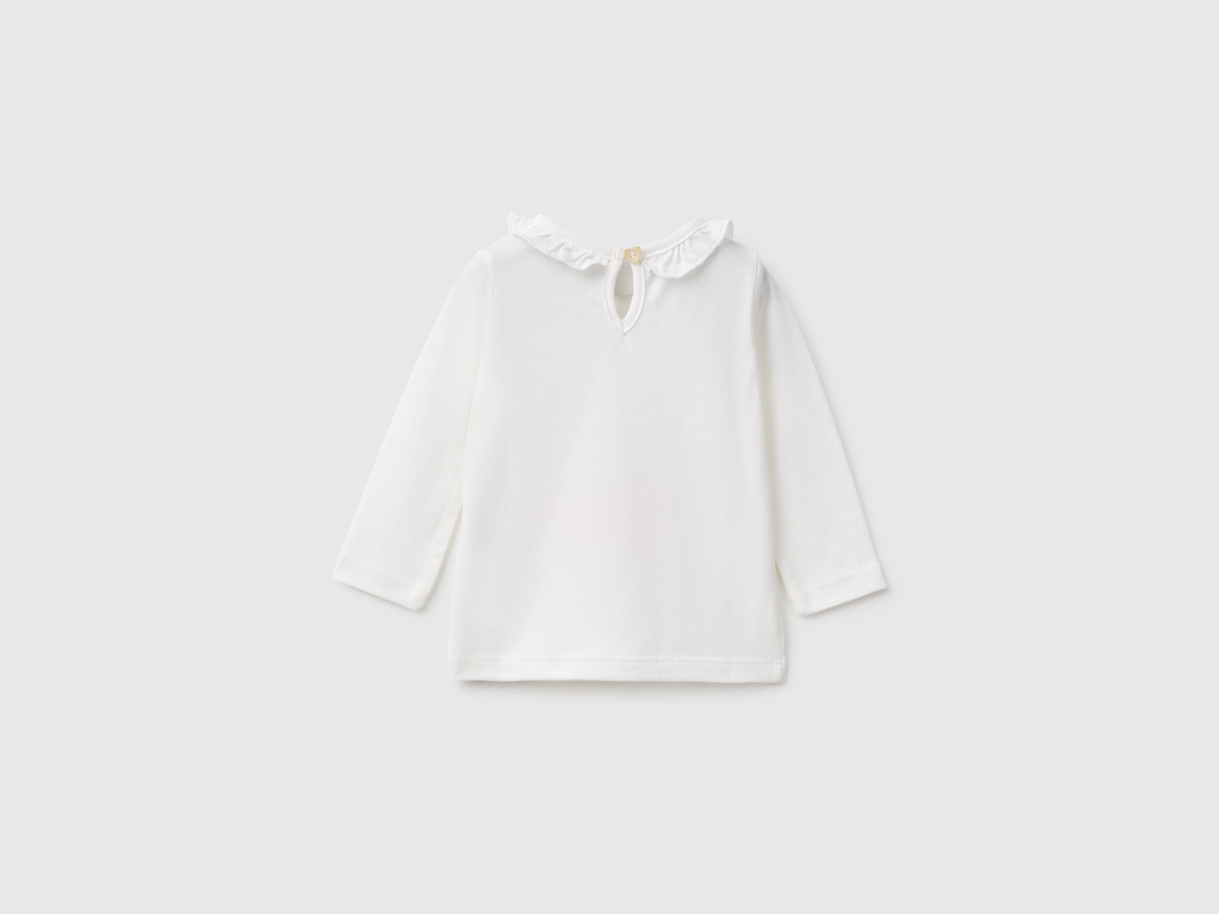 United Colors of Benetton Maglietta Neonata Cotone Volant Stampa
