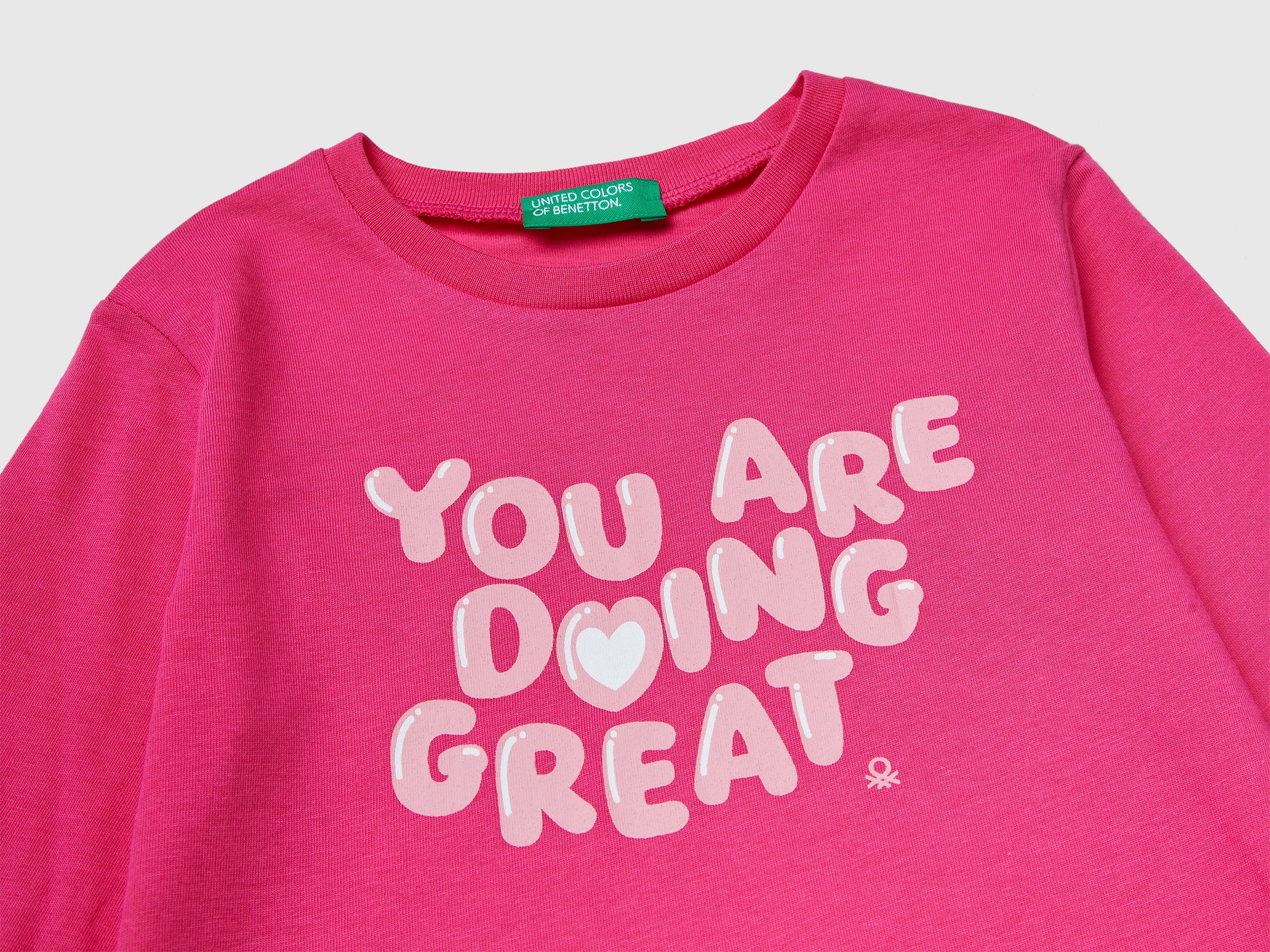 United Colors of Benetton Regular fit t-shirt maglietta stampa cotone bambino