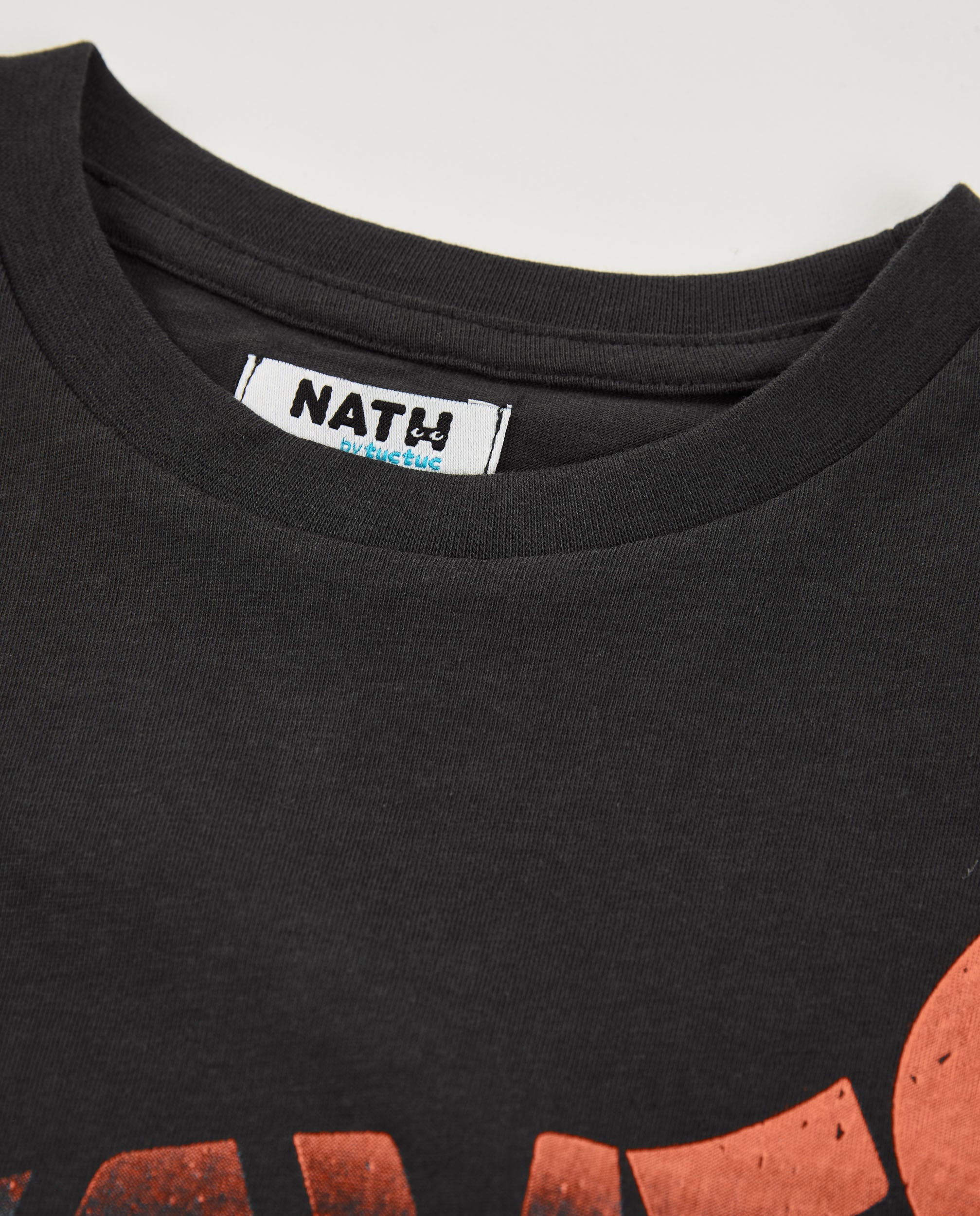 TucTuc Magliette T-shirt bambino nera stampa Waves