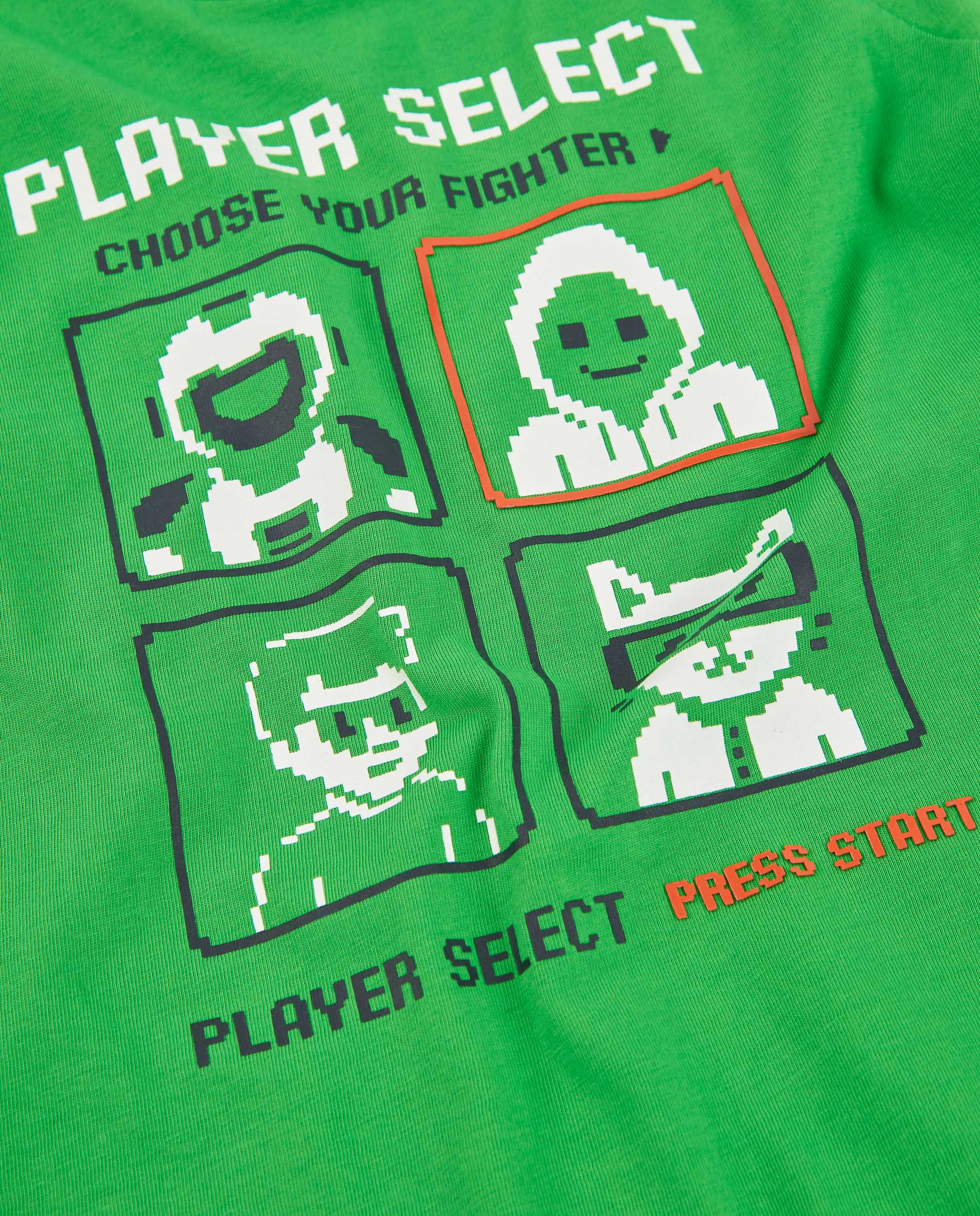 TucTuc Magliette Maglia Verde Pixel Maniche Lunghe