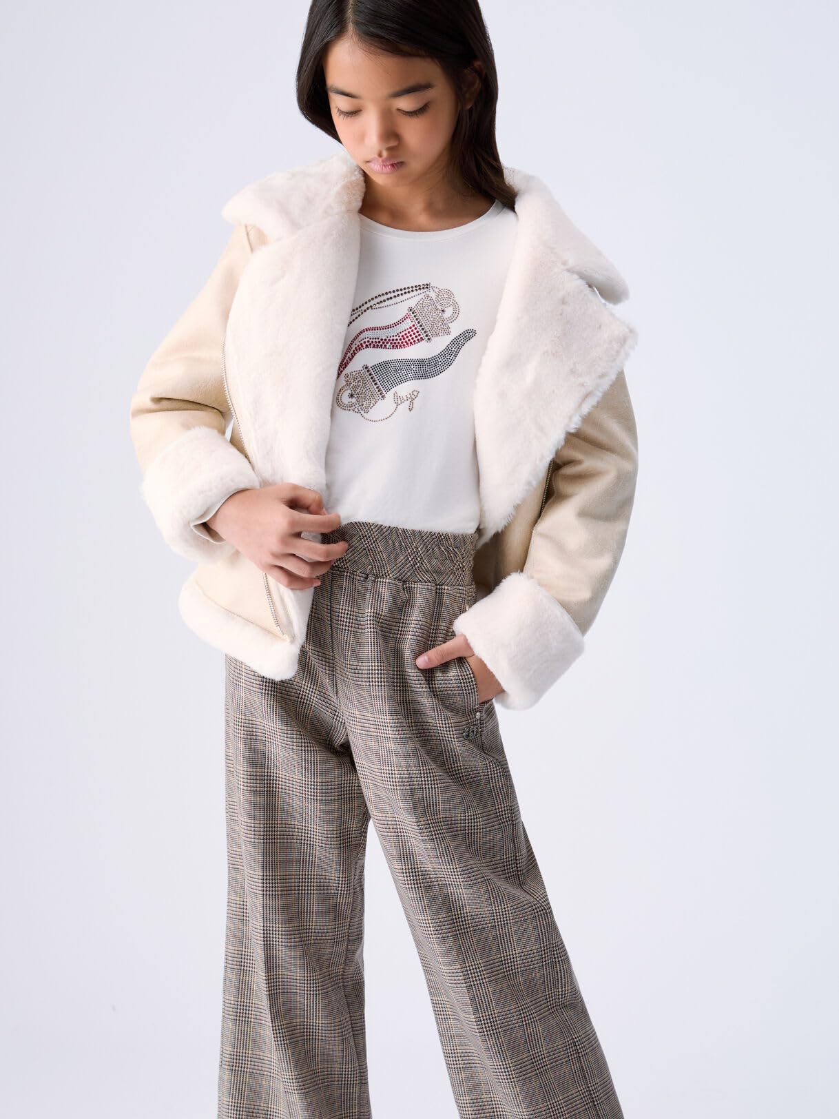 Liu Jo T-Shirt in Jersey con Stampa maglia L maniche lunghe