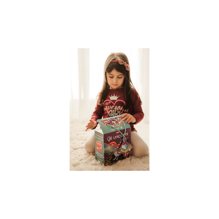 Sassi Qbox Unicorni puzzle 40 pezzi con libretto 4+ anni