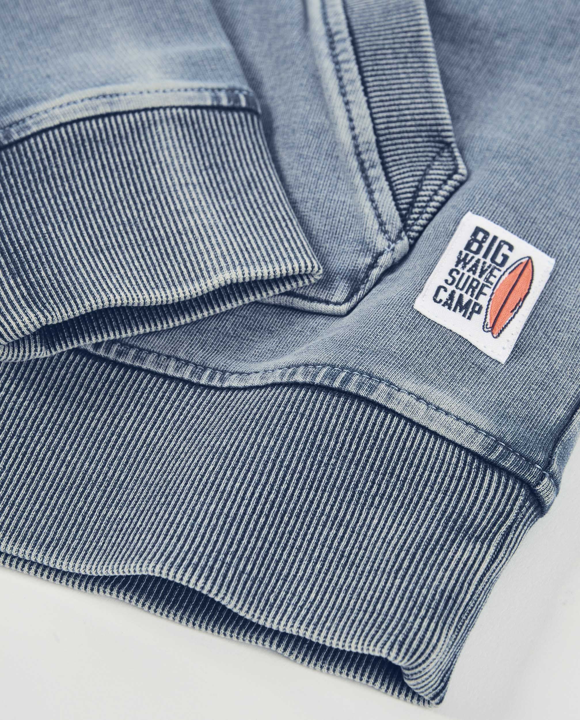 TucTuc Felpe Felpa Bambino Denim Jeans 8 Anni con Cappuccio