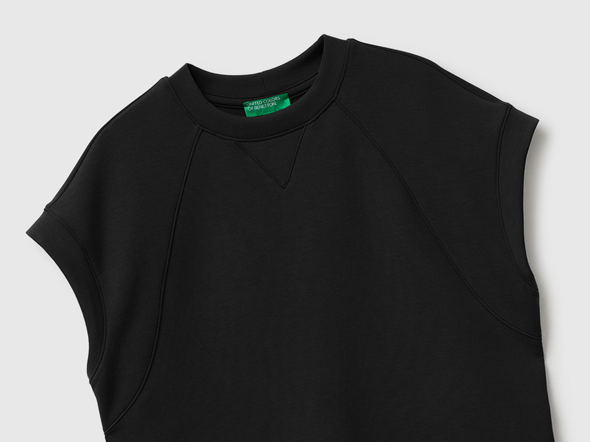 United Colors of Benetton Flowing top slits maglia M modale spacchi