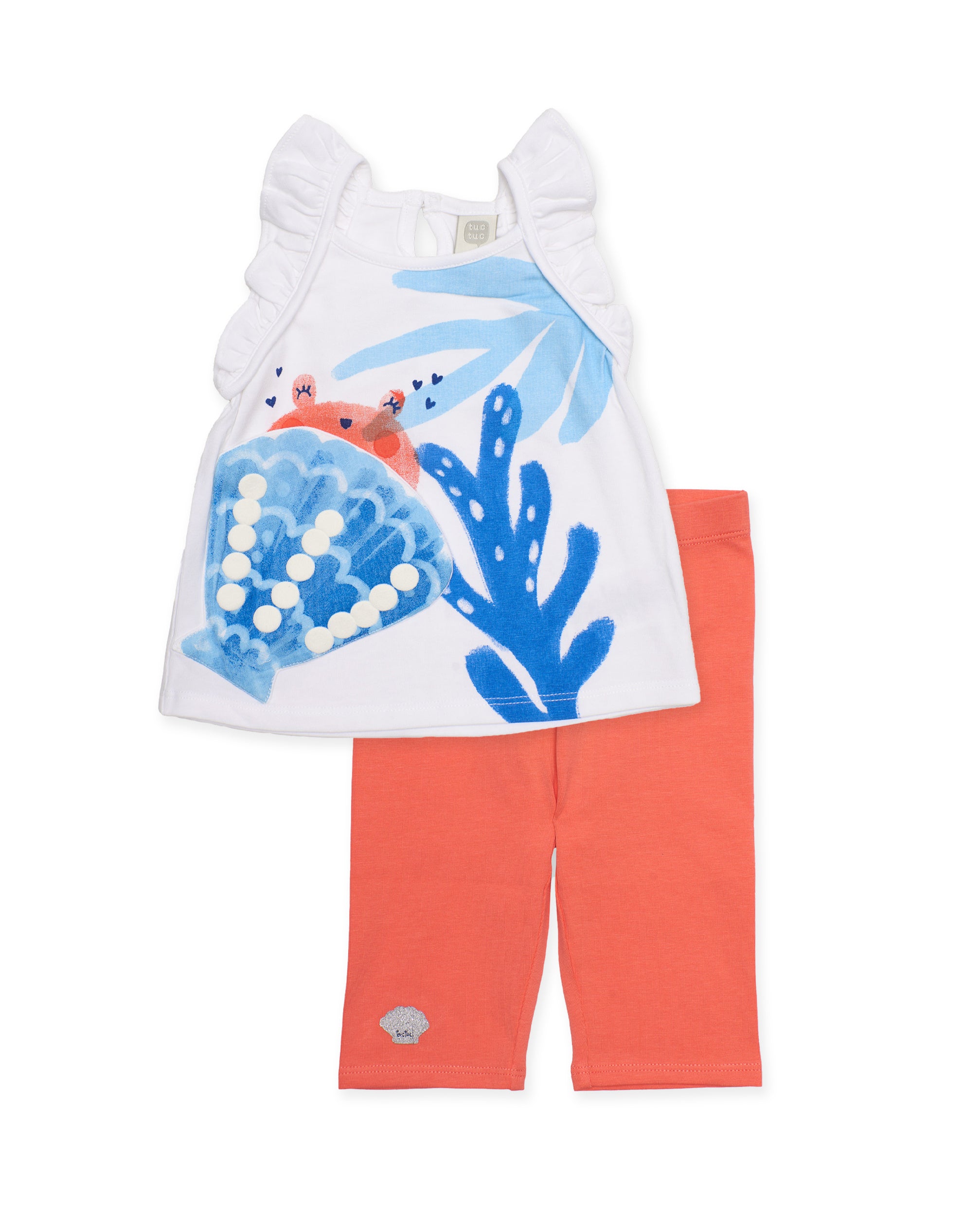 TucTuc Completi bambina set canotta leggings motivo marino