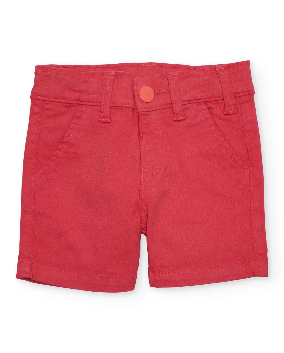 TucTuc Bermuda pantaloncini bambino rossi tasche taglia neonato