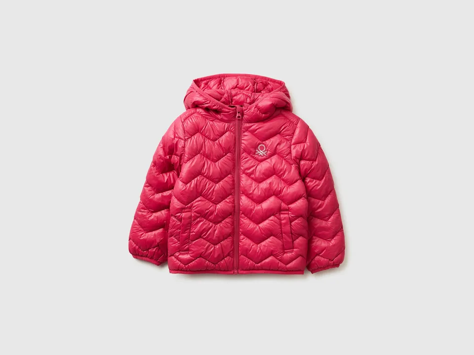 United Colors of Benetton Piumino cappuccio bimbo nylon leggero