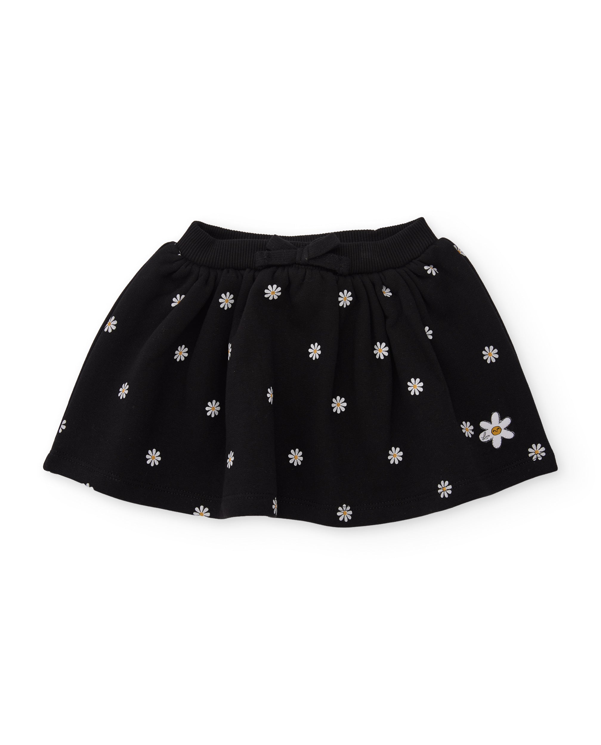 TucTuc Gonne gonna cotone bambina nero stampa fiori
