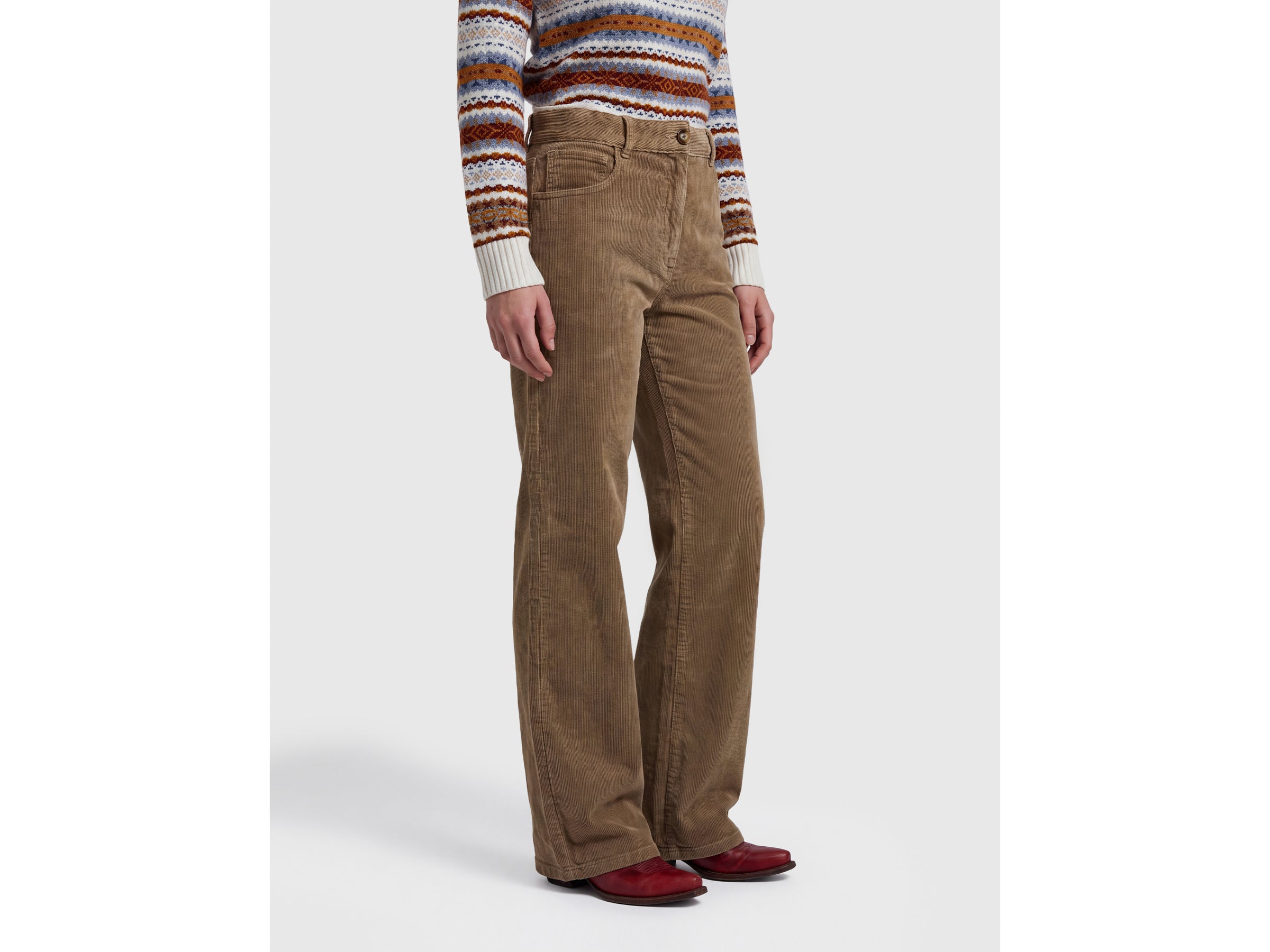 Benetton Trousers pantaloni velluto coste vintage taglia 28