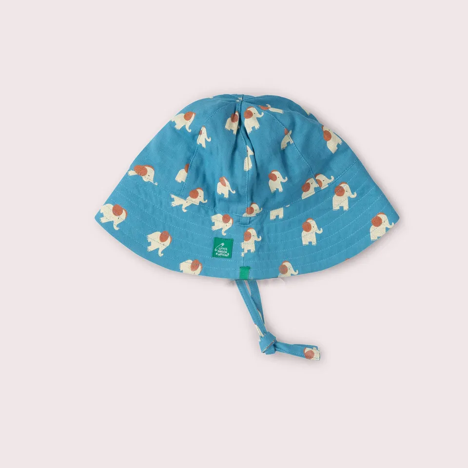 Little Green Radicals Cappello Sole Elefante Reversibile 0-12 Mesi
