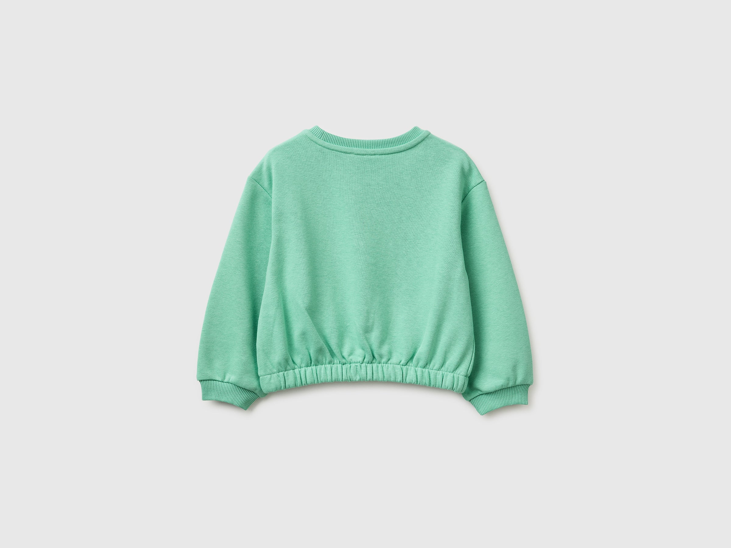 United Colors of Benetton Felpa corta bimba cotone appliqué frutta