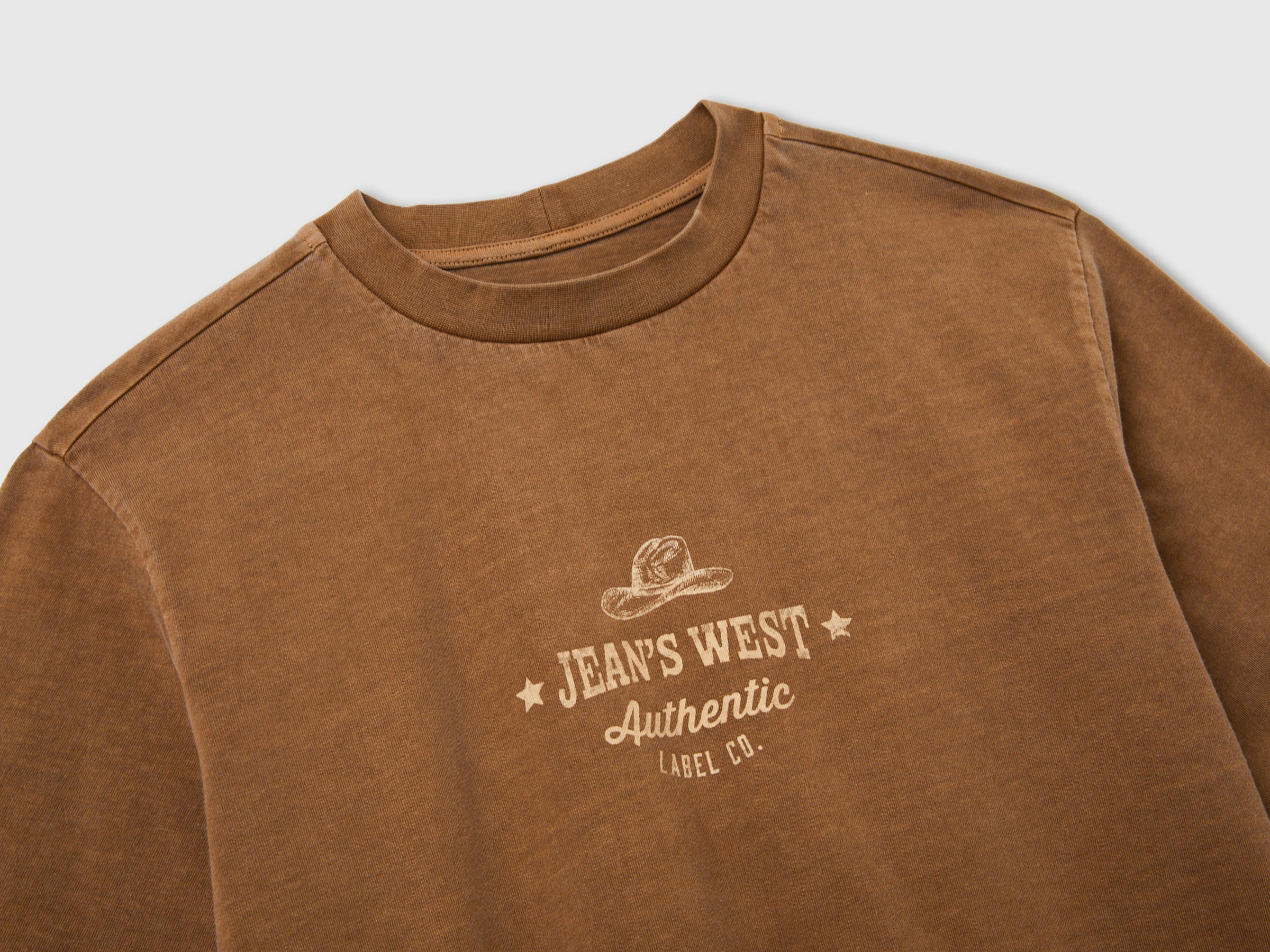 Benetton T-Shirts T-shirt over stampa western cotone