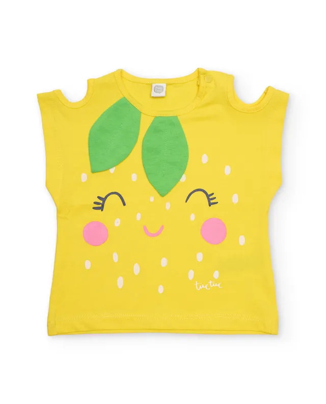 TucTuc Magliette T-Shirt Spalle Scoperte Giallo 4 Anni