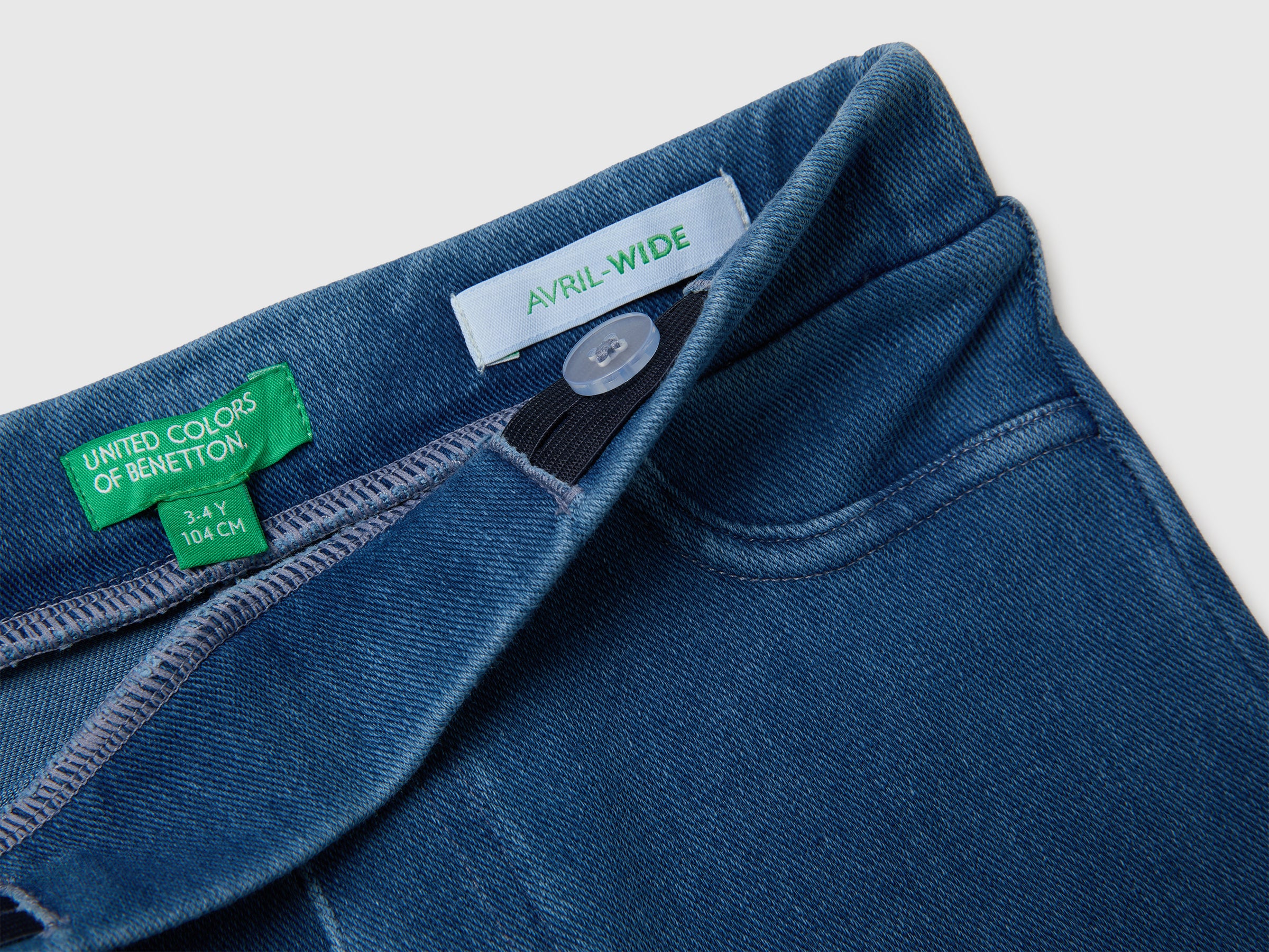 United Colors of Benetton Jeans Cotone Wide Gamba Larga Bambina