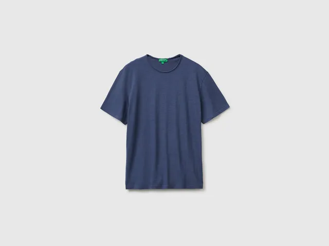 United Colors of Benetton Slub Cotton T-Shirt cotone organico