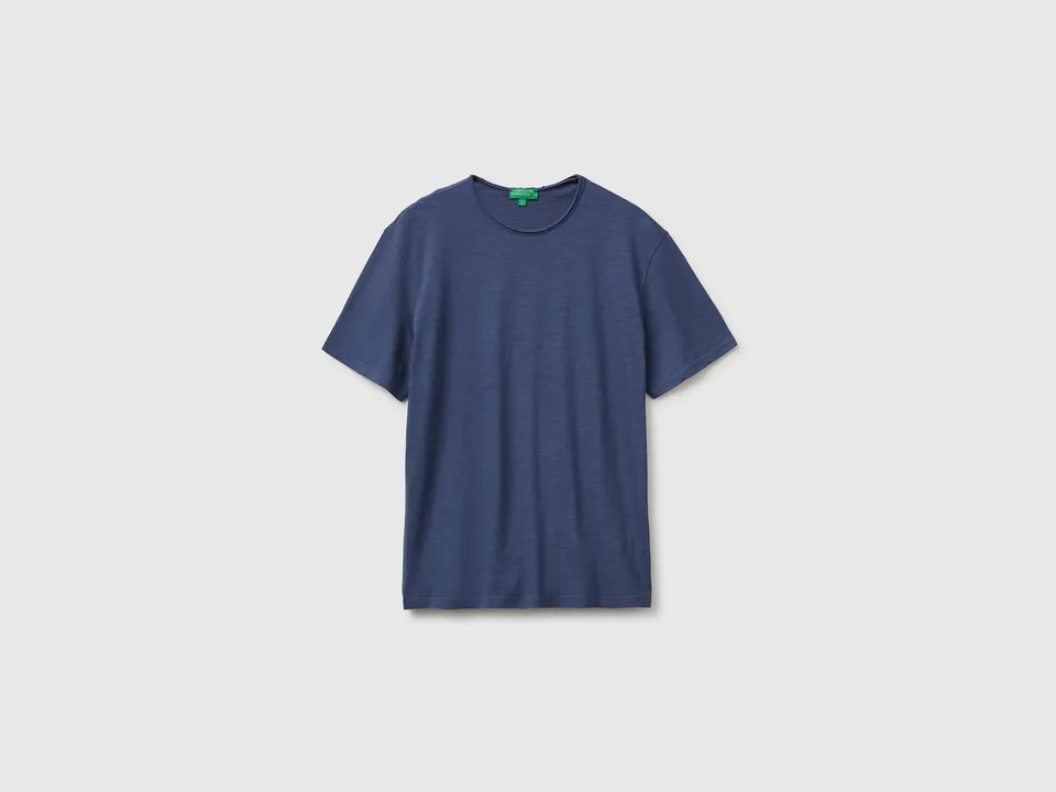 United Colors of Benetton Slub Cotton T-Shirt cotone organico