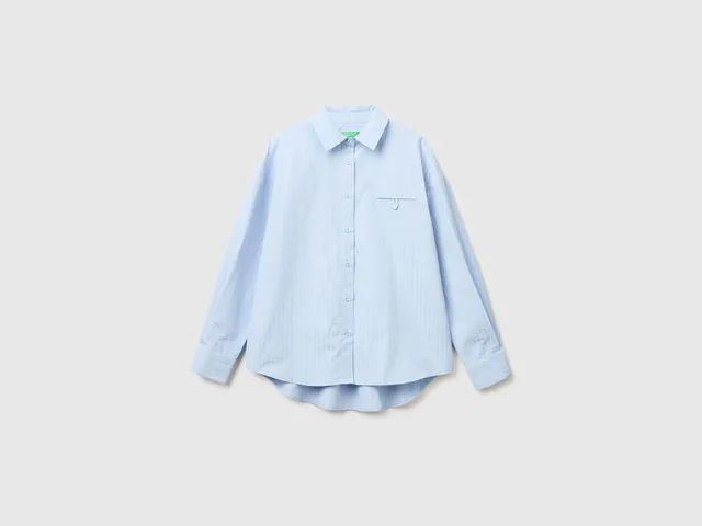 United Colors of Benetton Lightweight camicia righe cotone taglia S