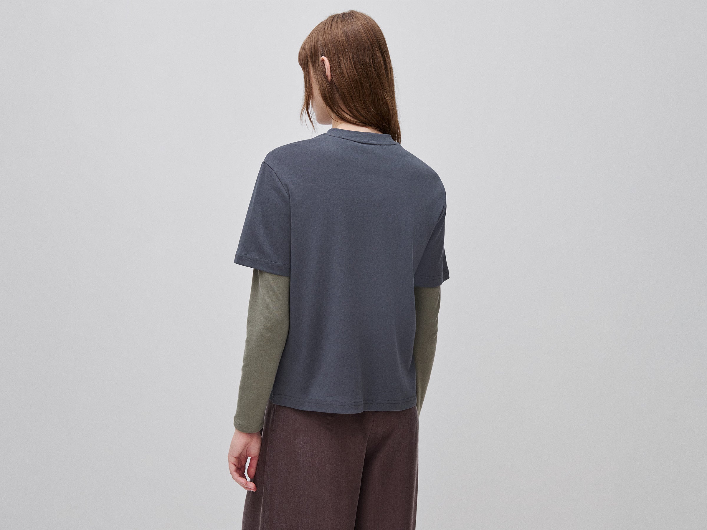 United Colors of Benetton T-shirt oversize maglietta cotone ricamo