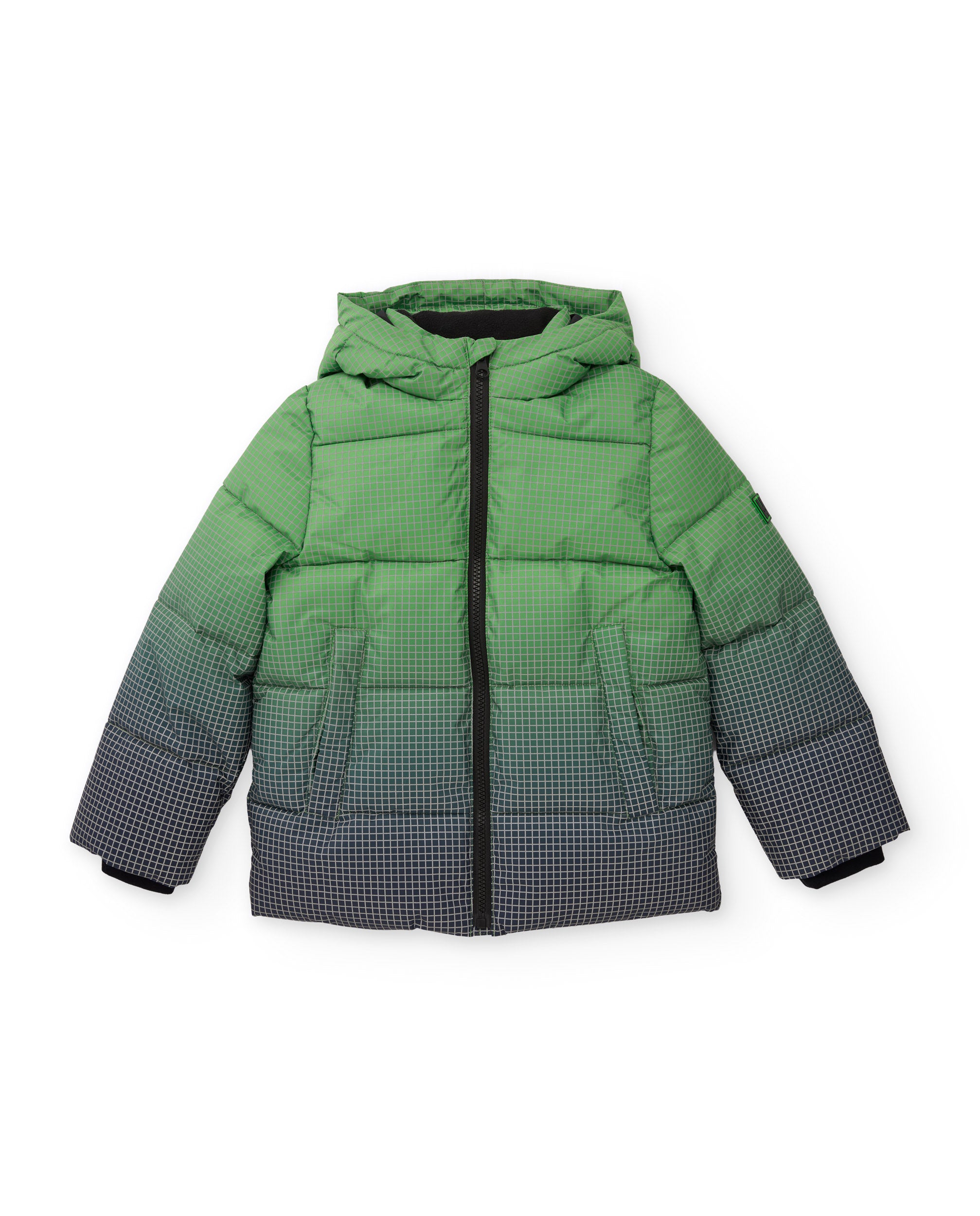 TucTuc Cappotti Giubbotto verde geometrico bambino