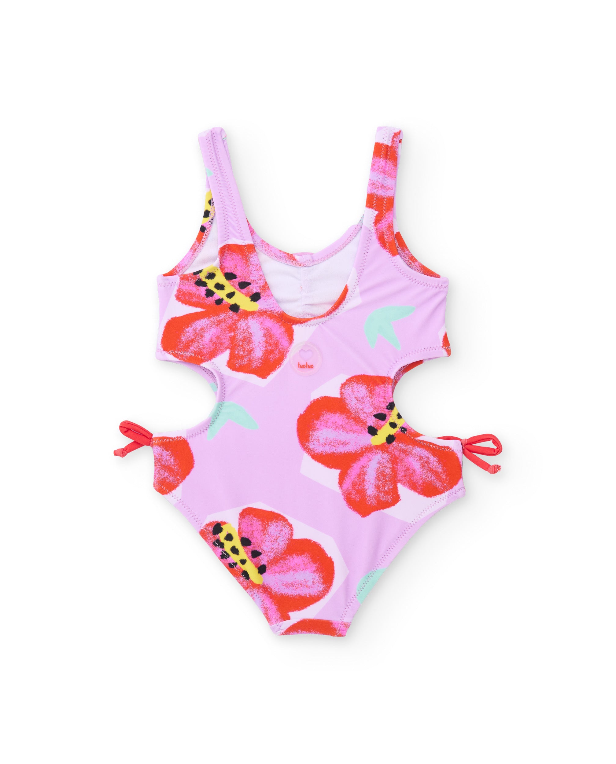 TucTuc Costumi Da Bagno costume bambina rosa fiori