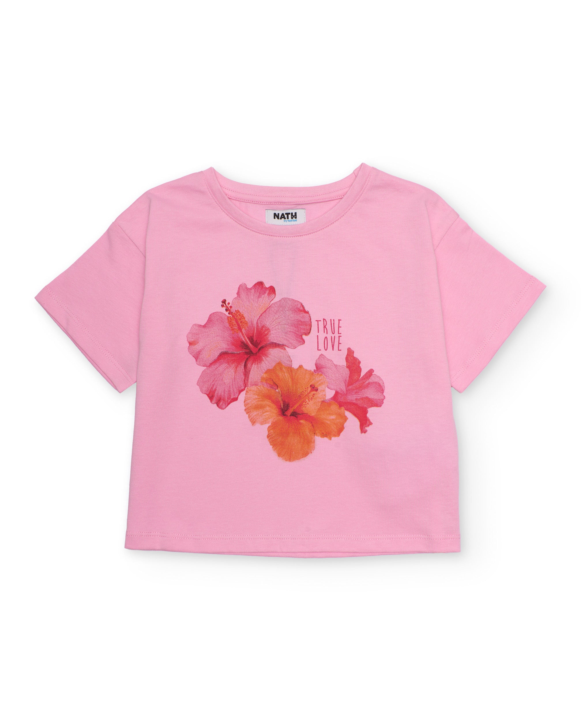 TucTuc Magliette bambina rosa ibisco maniche corte