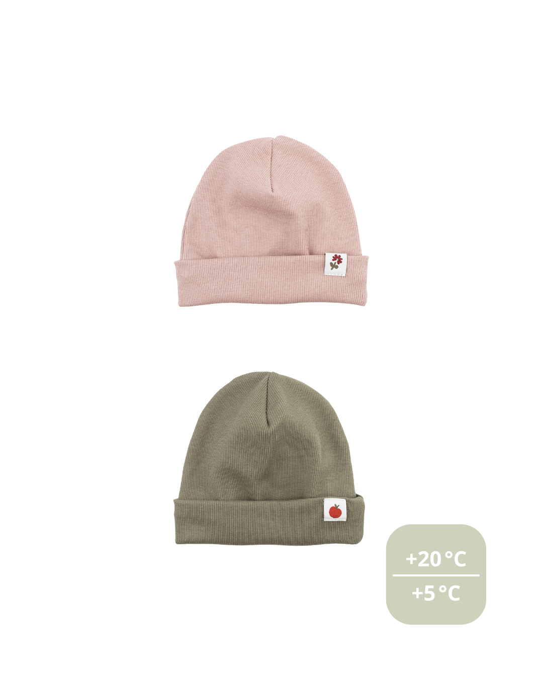 Woolly Organic Baby Hats Beanie cuffia cotone bio AW26