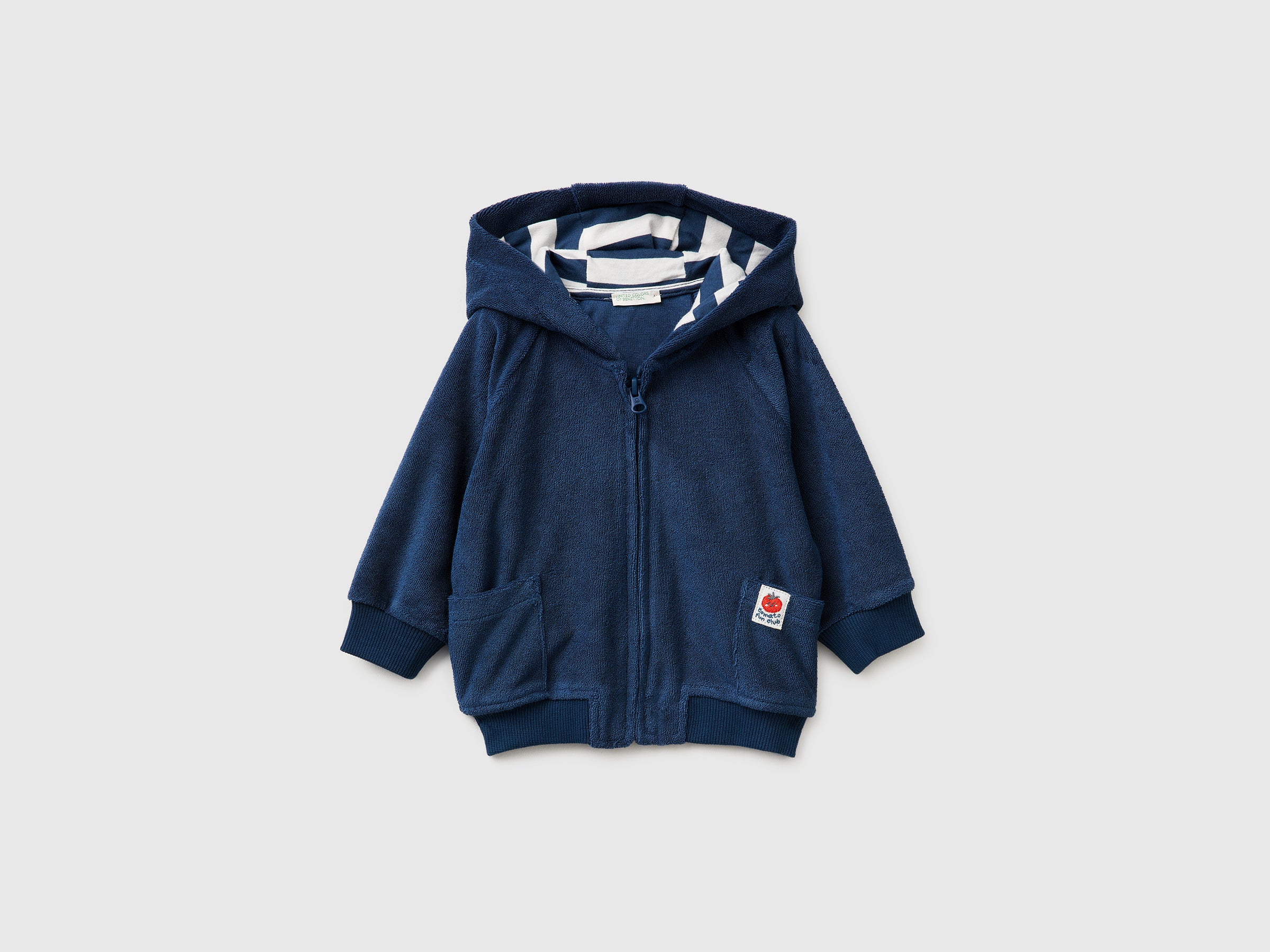 United Colors of Benetton Felpa Neonato Zip Taglia 68 Cotone