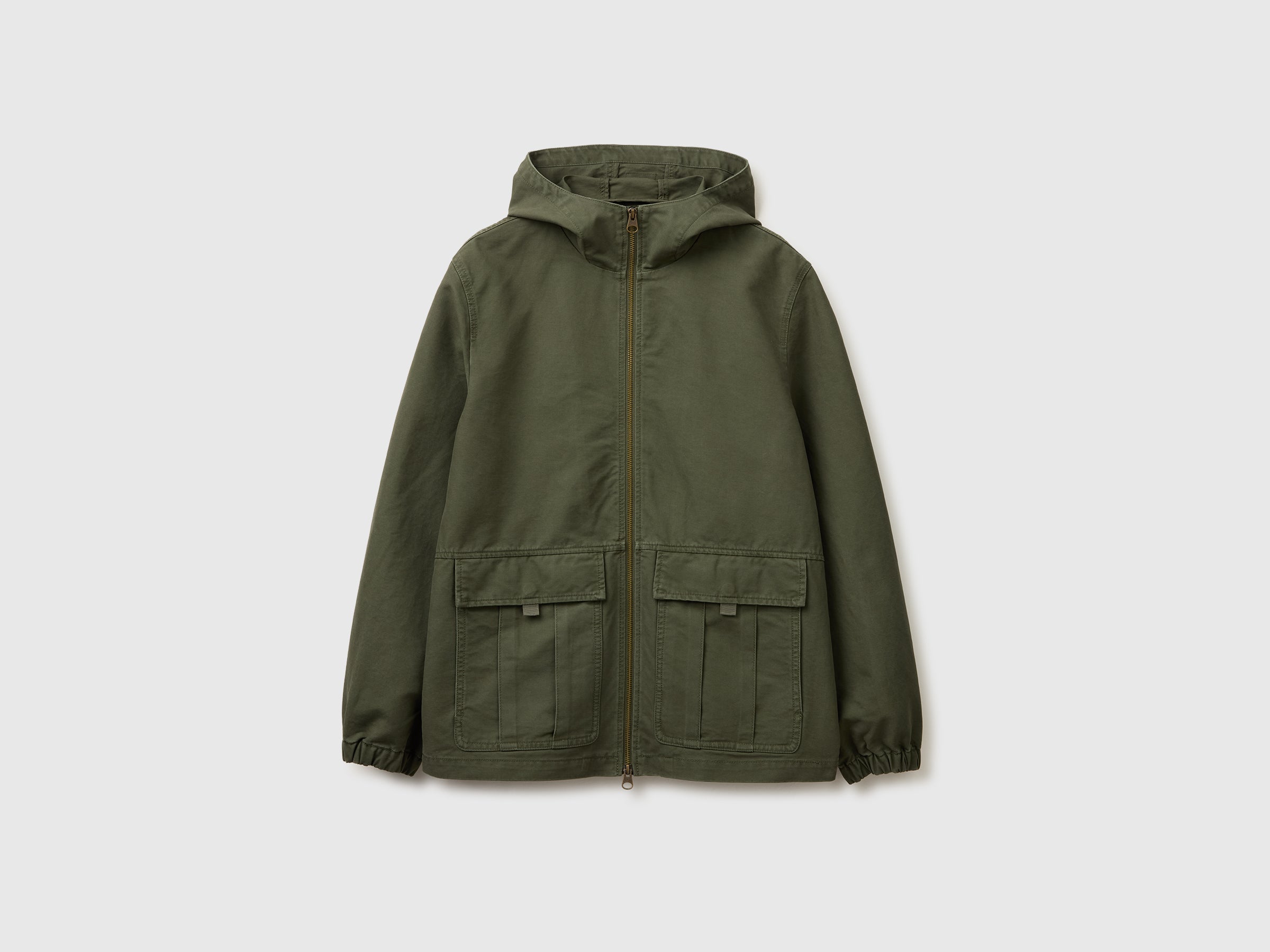 United Colors of Benetton giacca corta cotone M 2OAEUN076 cappuccio