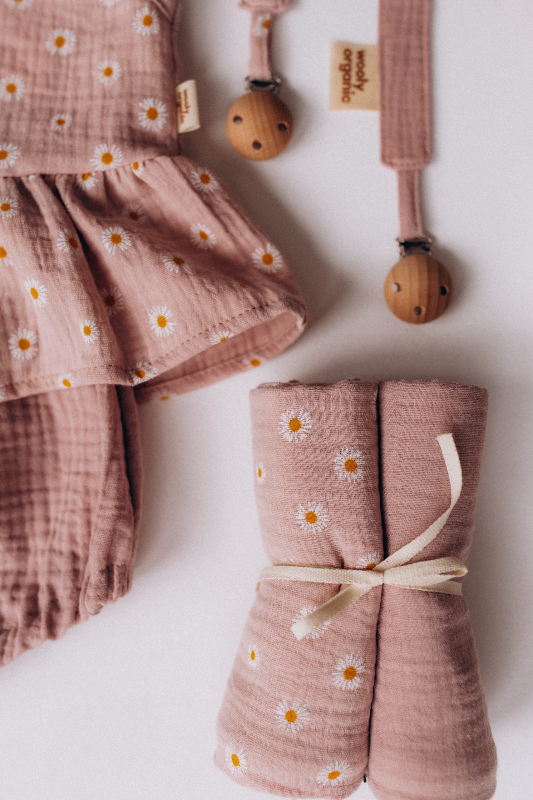Woolly Organic Accessori set 2 panni neonato cotone mussola