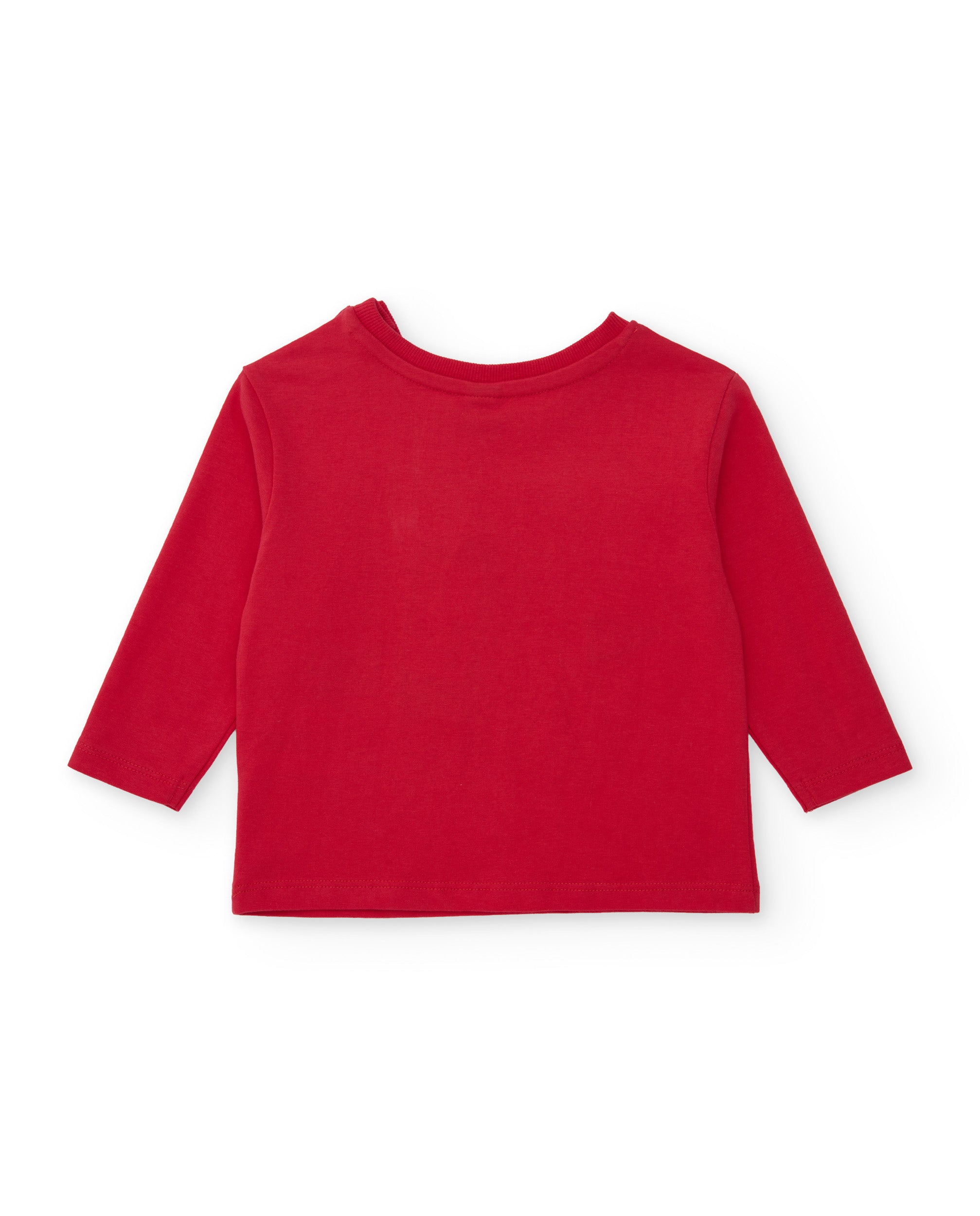 TucTuc Magliette T-Shirt Bimbo Rosso Jersey Maniche Lunghe