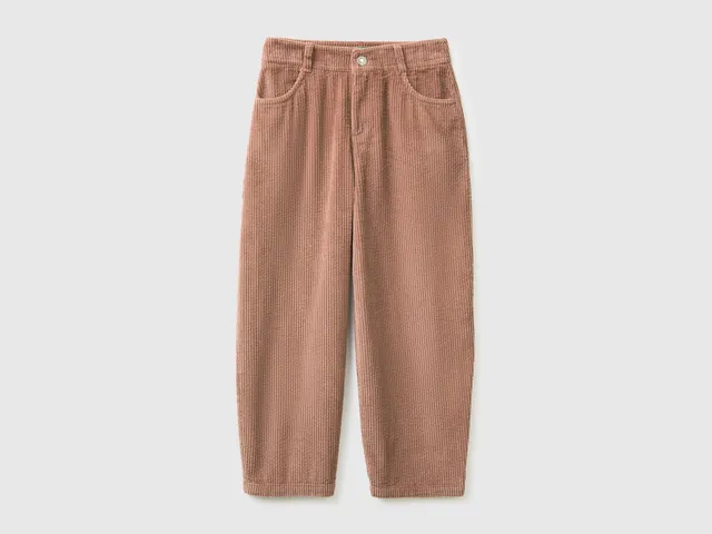 United Colors of Benetton Pantaloni velluto barrel fit M