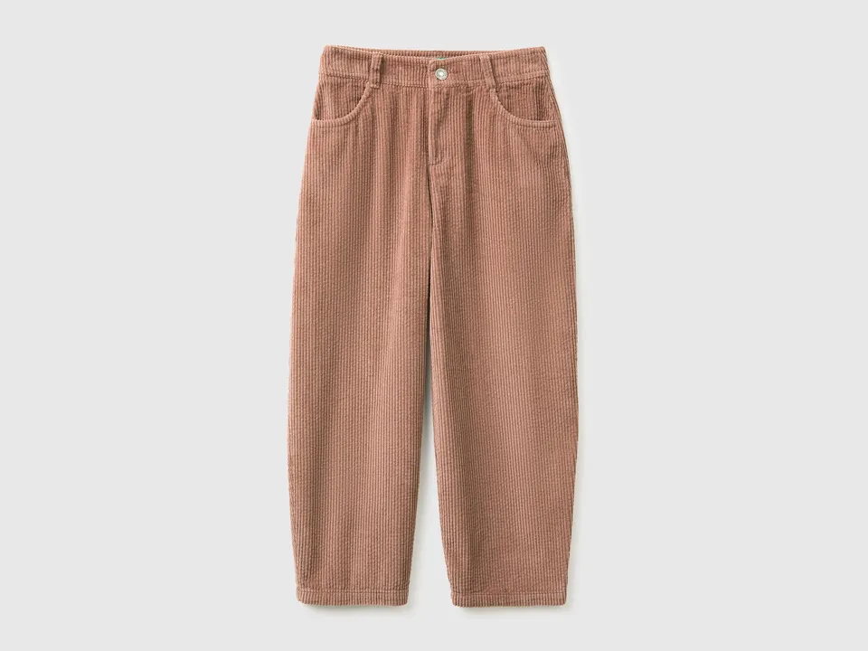 United Colors of Benetton Pantaloni velluto barrel fit M