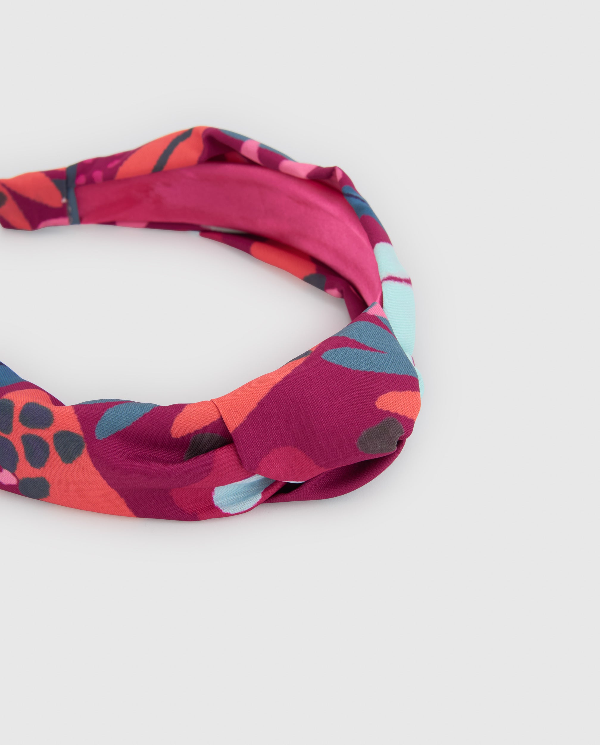 TucTuc Accessori Fascia bambina bordeaux floreale U