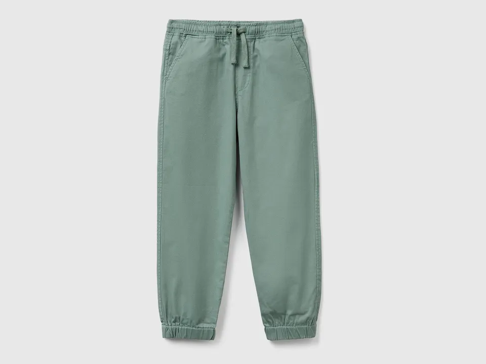 United Colors of Benetton Joggers cotone elasticizzato con coulisse