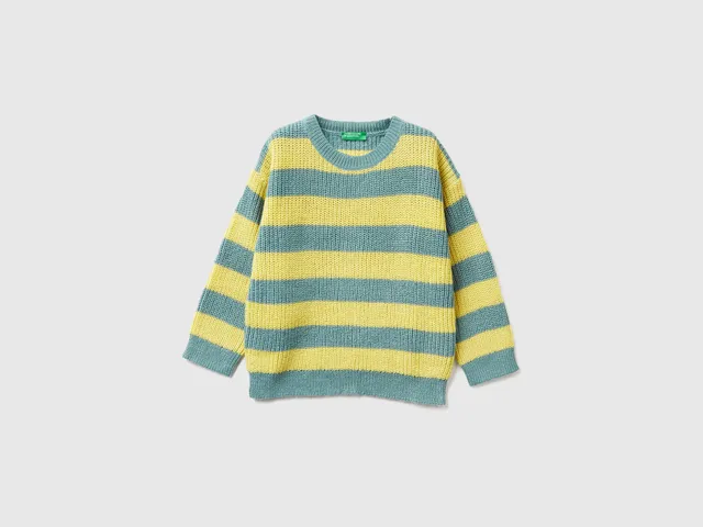 United Colors of Benetton Maglione a Righe Bicolore taglia 82