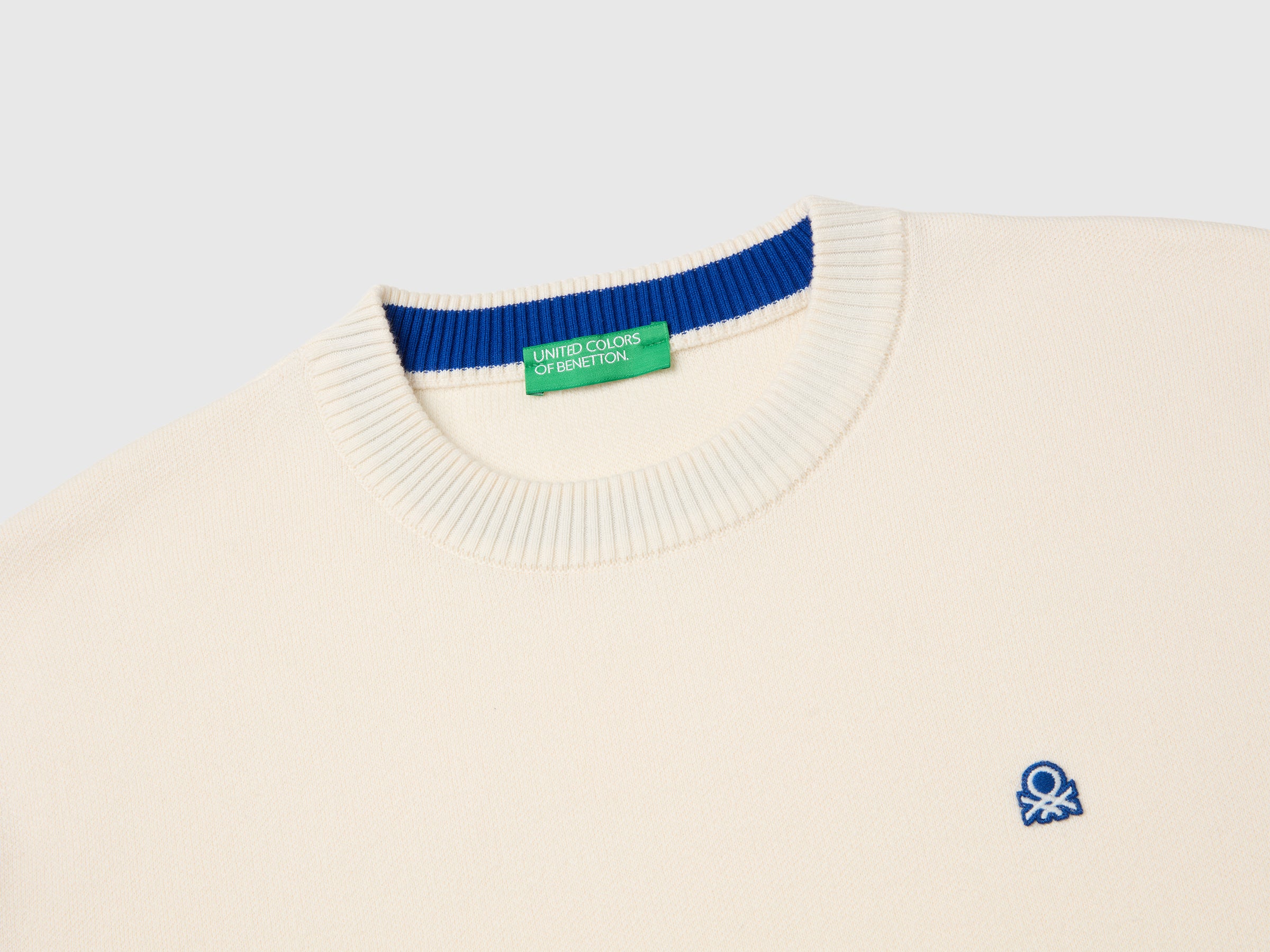 United Colors of Benetton Maglione Relaxed Maglia M Cotone Logo