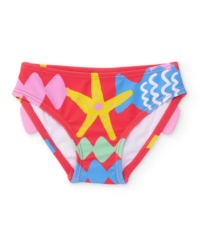 TucTuc Costumi Slip Bikini Bambina Maglia Rosso Mare