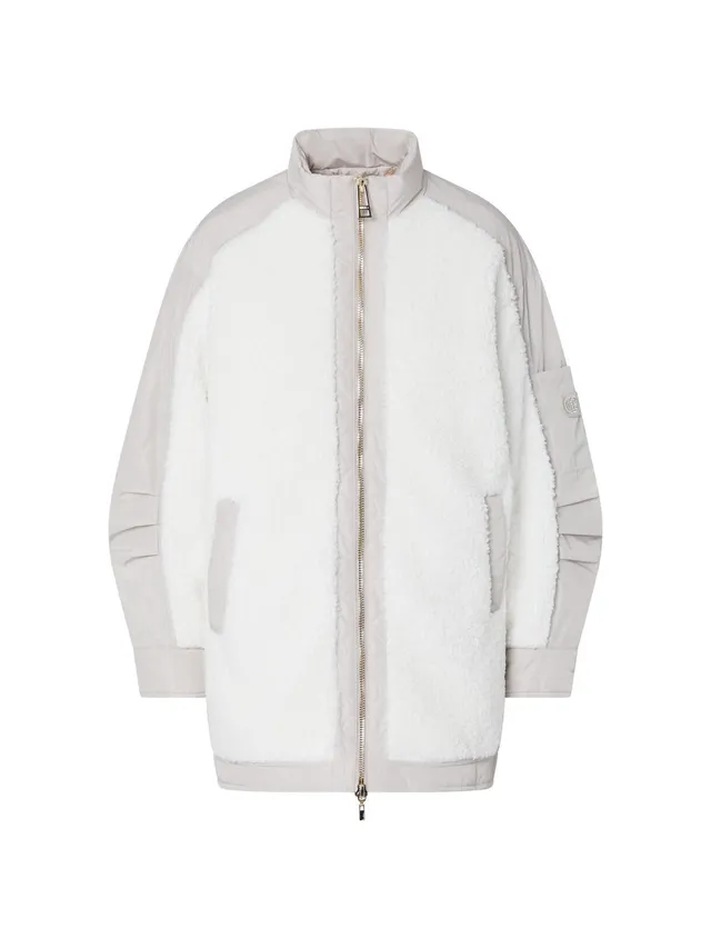 Liu Jo Bomber Oversize Teddy Donna L Viola Nylon Zip
