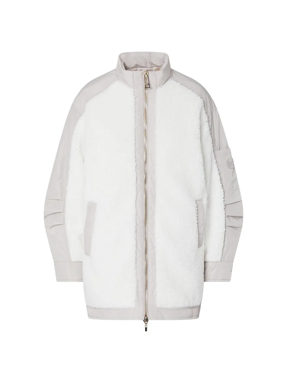Liu Jo Bomber Oversize Teddy Donna L Viola Nylon Zip