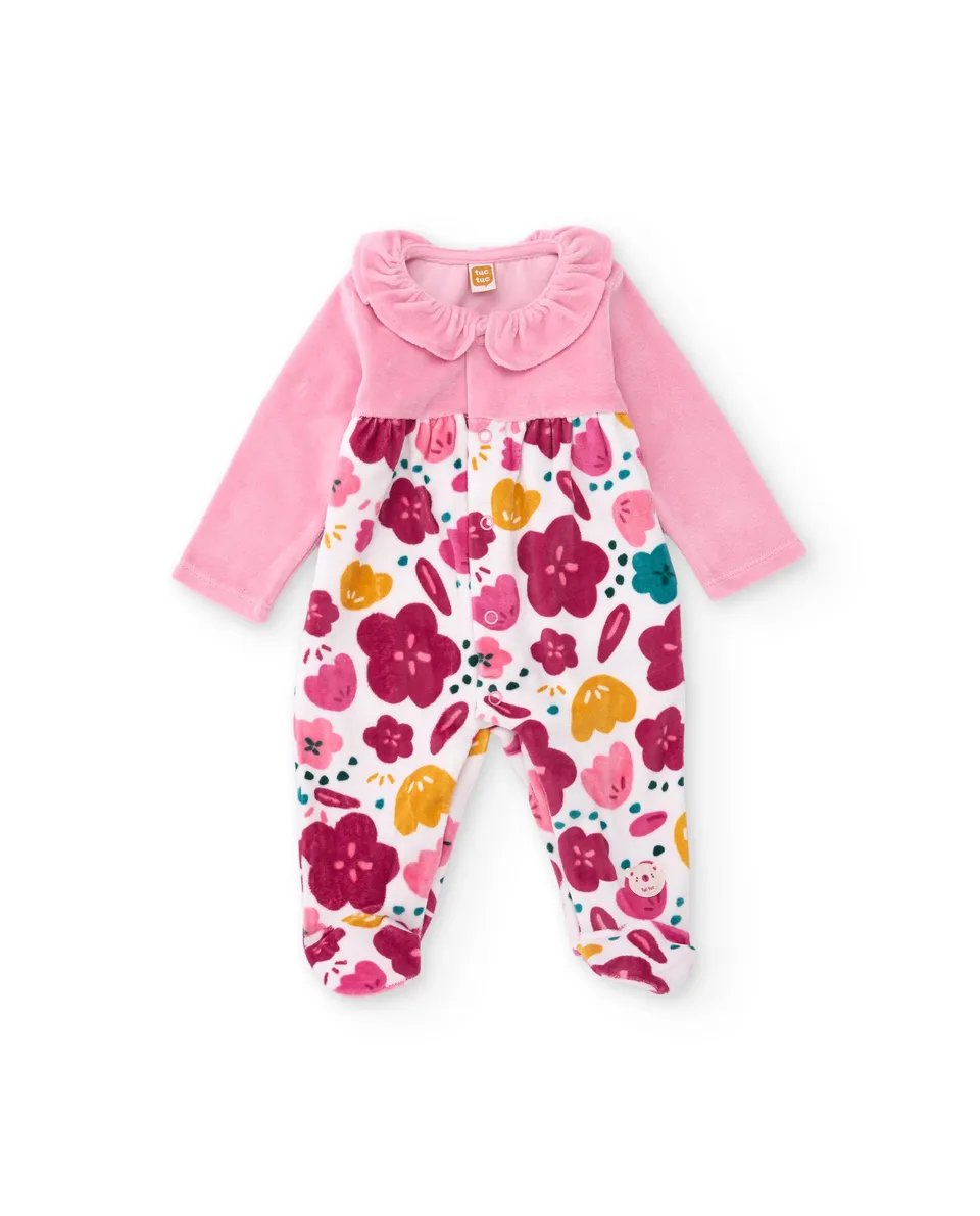 TucTuc Tutine tutina cotone rosa neonata fiori 0-24M