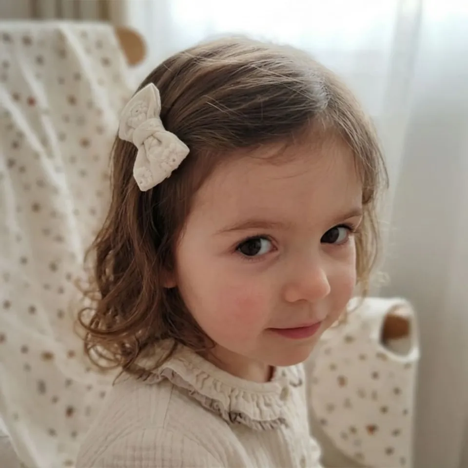 Petite Citrouille Mode Fille Mathilde molletta cotone ecru fiori