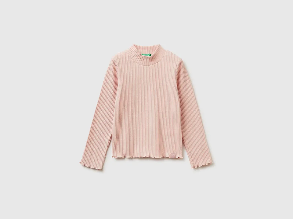 Benetton T-Shirts lupetto cotone bimba manica lunga taglia 82