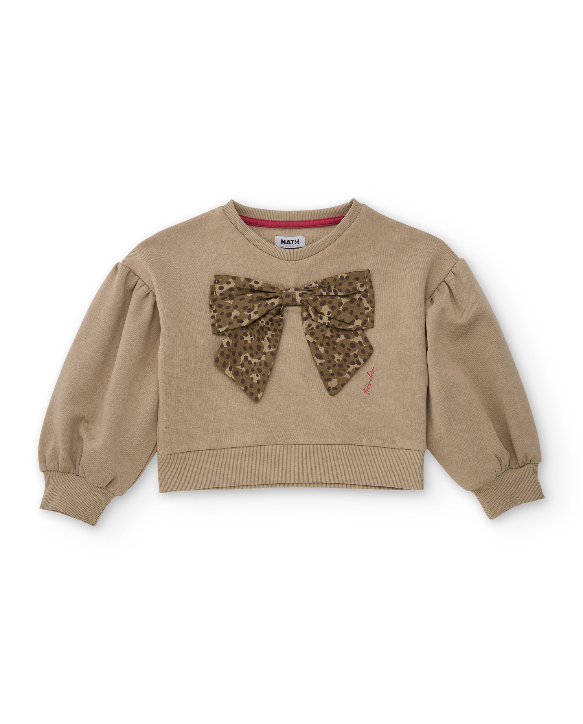 TucTuc Felpe Felpa bambina arena fiocco senza cappuccio
