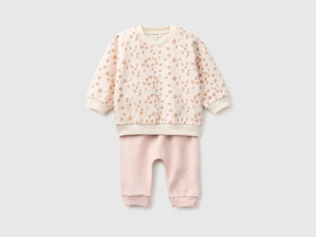 United Colors of Benetton tuta felpa neonato cotone bio 68
