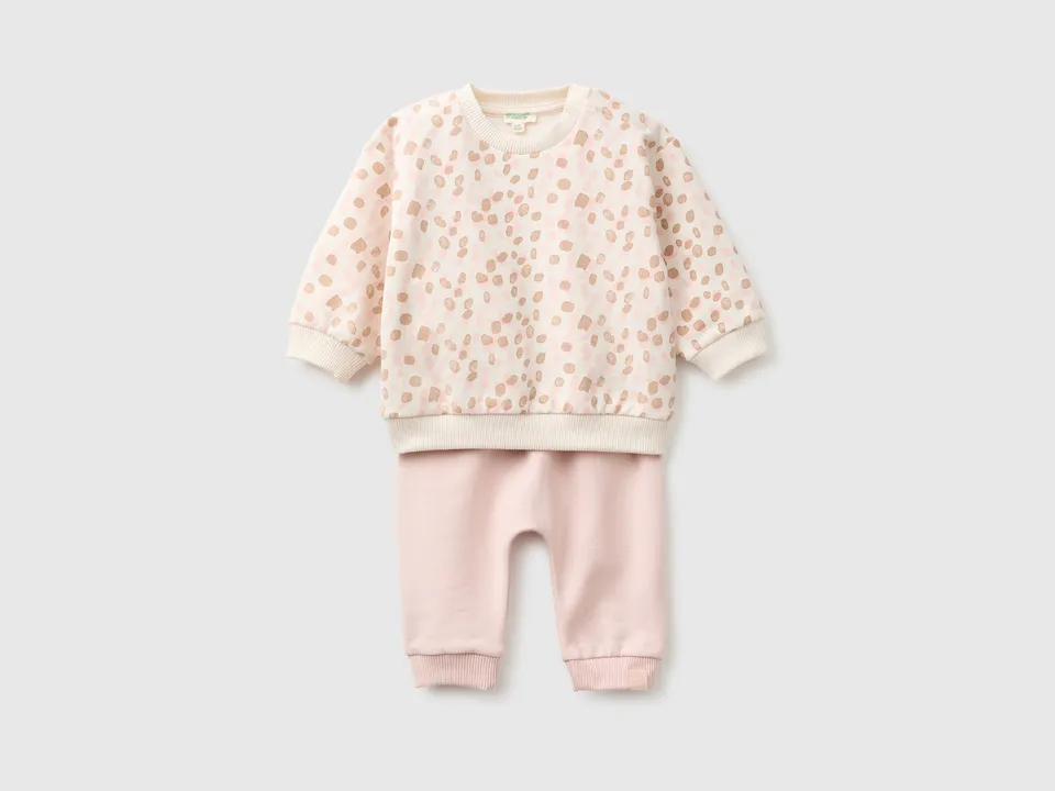 United Colors of Benetton tuta felpa neonato cotone bio 68