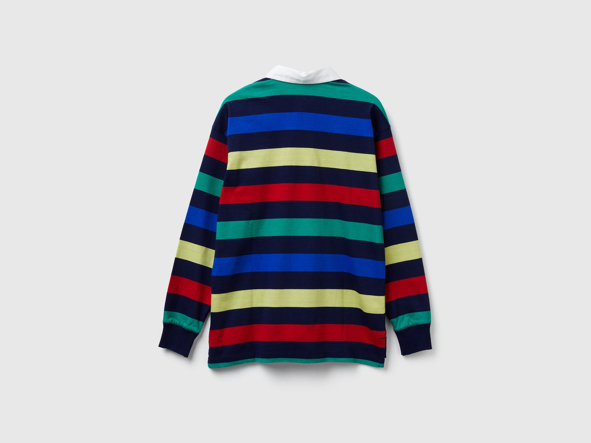 United Colors of Benetton Polos Polo a righe cotone manica lunga