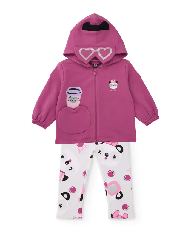 TucTuc Completi Completo Bambina Felpa Viola 4A