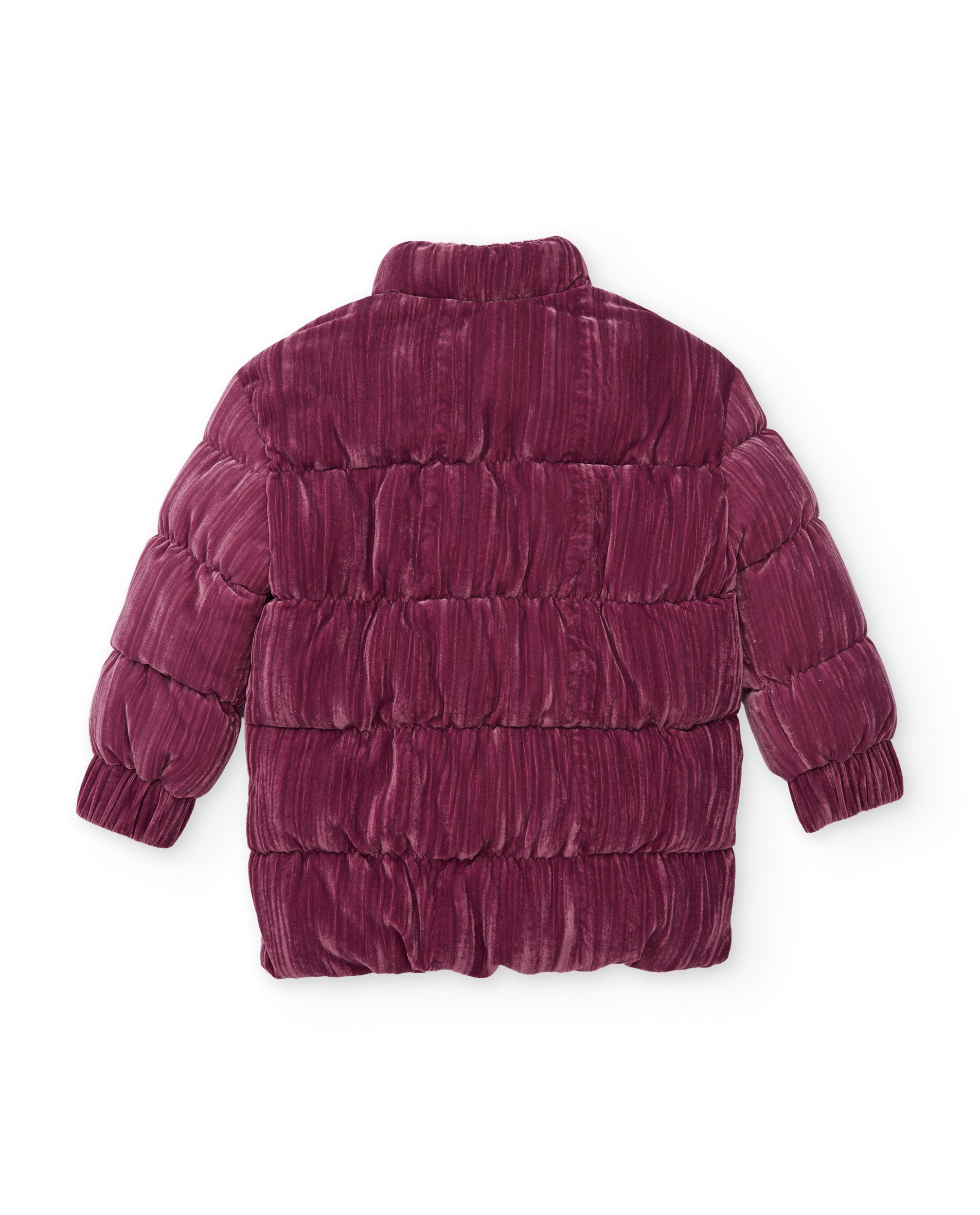 TucTuc Cappotti cappotto bambina viola imbottito velluto