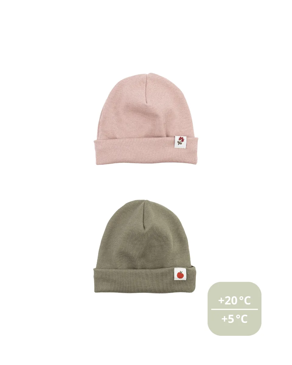 Woolly Organic Baby Hats Beanie cuffia cotone bio AW26